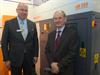 Sir David McMurtry, Chairman and Chief Executive of Renishaw (right), with Christoph Weiss, Managing Partner of BEGO