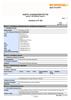Karta charakterystyki:  Hardener CAT 800 703620010