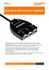 Data sheet:  RLE-RLU-AUX auxiliary interface