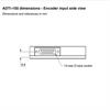 ADTi-100 dimensions - encoder input side view