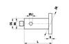 A-5555-0124 - M5 &#216;15 mm high strength steel disc, 1 mm width, L 40 mm, for Zeiss applications