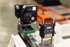 XK20 alignment laser measuring straightness on a carriage