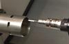 RMP40M and LP2 installed on lathe turret