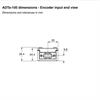 ADTa-100 dimensions - encoder input end view