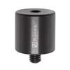 Ø25 mm x 25 mm steel standoff adaptor with M6 bottom and M8 top thread