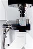 Renishaw's third-generation NC4+ Blue laser tool setter F100 model on machine measuring tool with laser beam