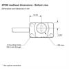 ATOM readhead dimensions - bottom view