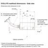 Dimension drawing EVOLUTE readhead - side view