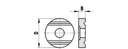 Grooved washer for star styli