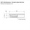 ADTi-100 dimensions - encoder output side view