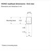 Dimension drawing of VIONiC readhead - end view