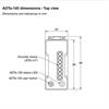 ADTa -100 dimensions - top view