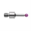 A-5004-0421 - M3 Ø2 mm ruby ball, stainless steel stem, L 10 mm, EWL 6 mm