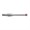 A-5000-3609 - M2 Ø2 mm ruby ball star stylus centre, stainless steel stem, L 16.3 mm