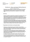 Slavery and Human Trafficking Statement - Financial year ended 30 June 2018