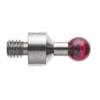 A-5000-6350 - M4 Ø5 mm ruby ball, stainless steel stem, L 10 mm