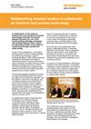 Metalworking industry leaders to collaborate on machine tool process technology