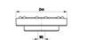 A-5555-0322 - M5 aluminium adaptor plate for dynamic systems (ST), 72 g, for Zeiss applications