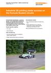 Industrial 3D printng yields success on the Formula Student circuits
