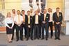 The Renishaw Nordic team, with Tuula Aval (far left), Bo Eneholm (5th from left) and Jan Nilsson (far right)
