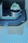 Blue light optical scanner