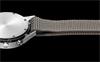 Uniform Wares M40 PreciDrive calendar watch in brushed steel with natural titanium bracelet
