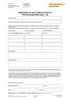 Payment on account application form - Web shop (US)