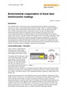 White paper:  Environmental compensation of linear laser interferometer readings