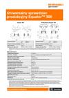 Arkusz danych technicznych:  Uniwersalny sprawdzian produkcyjny Equator™ 300