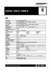 OSP60 / OSI-S / OMM-S