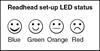 Optical encoder set-up LED status