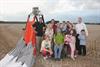 Nigel Holland completes a wheelchair flight in the Renishaw balloon