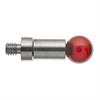 A-5000-7557 - M4 Ø8 mm ruby ball, stainless steel stem, L 16 mm, EWL 16 mm