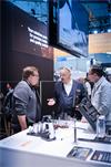 Discussion about styli and fixturing products at Control 2025