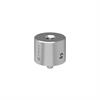 Ø19.0 mm x 15.0 mm 303 stainless steel standoff adaptor with M4 bottom and 1/4-20 top thread