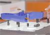Bridage modulaire fixant une pièce médicale à contrôler sur une machine de vision