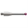 A-5003-0054 - M3 Ø2.5 mm ruby ball, tungsten carbide stem, L 20.2 mm, EWL 12.7 mm