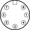 7-pin DIN socket