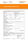 Form:  Custom fixture request form