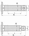 A-5555-3847 - M5 extension for adaptor plate, carbon fibre, ML 91.5 mm, DG/D 11 mm, for Zeiss applications