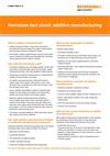 Renishaw fact sheet: additive manufacturing