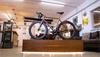 Aston Martin x J.Laverack .1R bike at J Laverack HQ