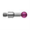 A-5004-0423 - M3 Ø4 mm ruby ball, stainless steel stem, L 10 mm, EWL 7 mm