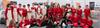 Students from St. Brides Primary School with Team GB cyclists Emma Finucane and Sophie Capewell