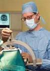 Professor Steven Gill setting up the neuro | guide electrode introducer kit guide tube prior to the Deep Brain Stimulation procedure