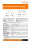 Data sheet:  Equator™ 300 versatile gauge