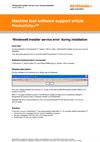 Help file:  Support/knowledgebase material: 'Windows® Installer service error' during installation
