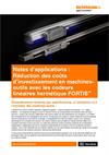 Réduction des coûts d’investissement en machines-outils avec les codeurs linéaires hermétique FORTiS™