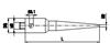 A-5555-0231 - M5 stainless steel holder for digitilisation styli, L 119 mm, for Zeiss applications