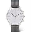 Uniform Wares M40 PreciDrive calendar watch in brushed steel with natural titanium bracelet